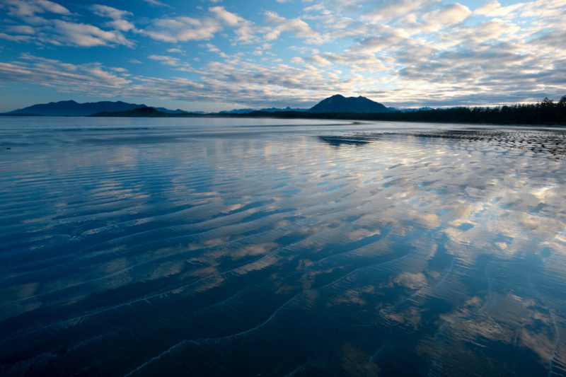 Lake and mountain bakckground near Vancouver BC